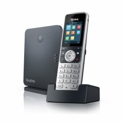 Yealink W53P σταθμός βάσης DECT Μαύρος [Μαύρο], Άργυρος (Yealink W53P IP DECT base station Black Silver With USB Charger Cradle phone system [W60B + W53H])
