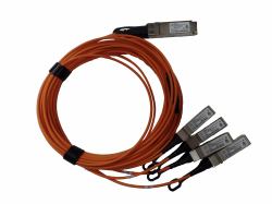 HPE 40GbE QSFP+ to 4x10GbE SFP+ 5m Active Optical Cable InfiniBand & Καλώδιο Οπτικών Ινών QSFP+ 4x SFP+ (40GBE QSFP+ TO 4X10GBE - SFP+ 5M AOC)