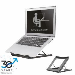 Neomounts NSLS075BLACK Laptop stand 10-16" - foldable - compact - universal (LAPTOP DESK STAND ERGONOMIC 5 - STEPS)