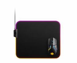 Steelseries QcK Prism Cloth Medium Υποδοχή ποντικιού παιχνιδιών Μαύρος [Μαύρο] (SteelSeries QcK Prism Gaming Mouse Pad)