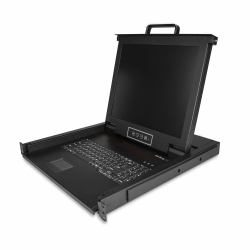 StarTech.com RKCONS1701 ράφι 43,2 cm [17"] 1280 x 1024 εικονοστοιχεία Ατσάλι 1U (1-PORT RACKMOUNT KVM CONSOLE - 17IN LCD-MOUNT PARTS/CABLE INCL)
