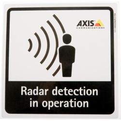 Axis 01551-001 σήμανση ασφάλειας 10 τεμάχια Πινακίδα ασφαλείας (RADAR DETECTION STICKER EN 10PC - ENG)