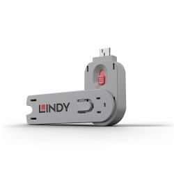 Lindy 40620 τάπα θύρας Κλειδί αποκλεισμού θύρας USB Τύπου-A Ροζ Ακρυλονιτριλίου βουταδιενίου στυρολίου [ABS] 1 τεμάχ�...