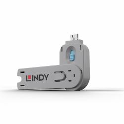 Lindy USB Type A Port Blocker Key, Blue (Usb Type A Port Blocker Key, - Blue - Warranty: 24M)