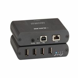 Black Box IC400A-R2 επεκτατικό δικτύου Πομπός & δέκτης δικτύου Μαύρος [Μαύρο] (4 PORT CAT5 USB 2.0 EXTENDER - Extends both USB 2.0 and - USB 1.1 up to...