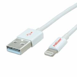 ROLINE Lightning to USB cable for iPhone, iPod, iPad 1.8 m (8PIN/USB LADE-/SYNCHROKABEL - 1 8M)