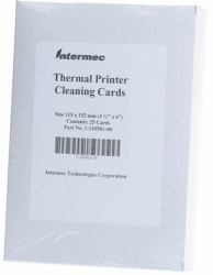 Intermec 1-110501-00 printer cleaning (CLEANING CARD 4IN LOT 25 - .)