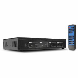Lindy 4x4 HDMI 18G Matrix Switch with Audio (4X4 HDMI 2.0 18G MATRIX SWITCH PRO)