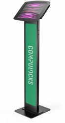 Compulocks 140B299PSENB καροτσάκι & βάση πολυμέσων Μαύρος [Μαύρο] Tablet Σταντ πολυμέσων (iPad Pro 12.9" [3-6th Gen] - Space Enclosure Brandable - Flo...