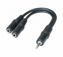 Hypertec 720129-HY διαχωριστής ήχου Μαύρος [Μαύρο] (A Hypertec&reg; ProConnectLite&reg; 3.5mm jack splitter-15cm [1Year warranty])