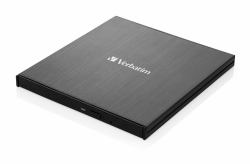 Verbatim 43888 μονάδα οπτικού δίσκου Blu-Ray DVD Combo Μαύρος [Μαύρο] (VERBATIM EXTERNAL SLIMLINE BLU-RAY WRITER ULTRA HD 4K USB3.1)