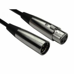 Cables Direct 2XLR-SV020 καλώδιο ήχου 2 m XLR [3-pin] Μαύρος [Μαύρο], Άργυρος (CDL 2m 3 Pin XLR Male to Female SI)
