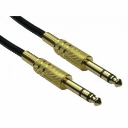 Cables Direct 4635-030GD καλώδιο ήχου 3 m 6.35mm Μαύρος [Μαύρο], Χρυσός [Χρυσό] (CDL 3m 6.35mm Male to Male Audio)