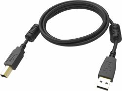 vision TC 2MUSB/BL 1 καλώδιο USB USB 2.0 2 m USB A USB B 0,48 Gbit/s Μαύρος [Μαύ�...
