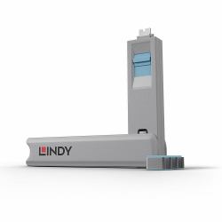 Lindy 40465 τάπα θύρας Αποκλεισμός θυρών + κλειδί USB Type-C Μπλε Ακρυλονιτριλίου βουταδιενίου στυρολίου [ABS] 1 τεμάχι�...