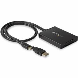 StarTech.com MDP2DVID2 προσαρμογέας καλωδίου βίντεο 0,358 m Mini DisplayPort + USB Type-A DVI-I Μαύρος [Μαύρο] (StarTech Mini DisplayPort to Dual-Link DVI Adapt...