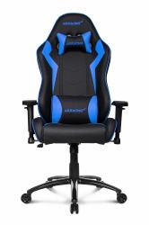 AKRacing SX Καρέκλα gaming για PC Ταπετσαρισμένο κάθισμα Μαύρος [Μαύρο], Μπλε (CORE SX BLACK/BLUE - )