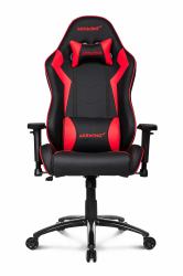 AKRacing SX Καρέκλα gaming για PC Ταπετσαρισμένο κάθισμα με μαξιλάρι Μαύρος [Μαύρο], Κόκκινο (CORE SX BLACK/RED - )