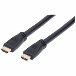 Manhattan 353977 καλώδιο HDMI 10 m HDMI Τύπος A [Standard] Μαύρος [Μαύρο] (HDMI CABLE 4K/60HZ CL3 10M - -IN WALL WITH ETHERNET MALE/MALE)