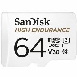 SanDisk High Endurance 64 GB MicroSDXC UHS-I Κατηγορία 10 (HIGH ENDURANCE MICROSDHC - 64GB CARD WITH ADAPTER)