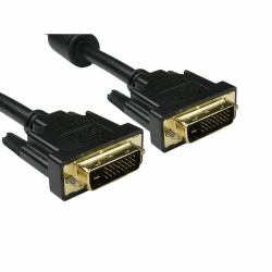 Cables Direct 77DVID-203 καλώδιο DVI 3 m DVI-D Μαύρος [Μαύρο] (CDL 3MTR BLACK DVI-D DUAL LINK M-M GOLD)