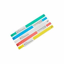 Zebra Z-Band UltraSoft Μπλε, Λευκός [Άσπρος] Γάζα νοσοκομείου (Z BAND ULTRA SOFT DT WRISTBAND - 25.4X152.4MM HC100 300L/R 6/BOX)