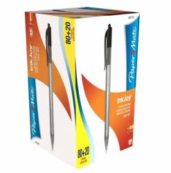 Papermate Inkjoy Μαύρος [Μαύρο] 100 τεμάχια (Paper Mate S0977430 Inkjoy Retractable Pens Black Ink - Pack of 100)