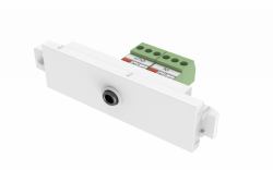 Vision TC3 3.5MM/V2 ρευματοδότης Λευκός [Άσπρος] (Modular AV faceplate component - 3.5 mm minijack module - for use with stereo audio cable - pass-through terminal on rear -...