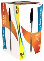 Papermate Inkjoy 100 Μαύρος [Μαύρο] Ballpoint στυλό διαρκείας Μέσαίο 100 τεμάχια (Paper Mate S0977410 Inkjoy 100 Capped with a Medium Tip Black Ink Box of 100)