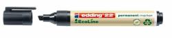 Edding 22 EcoLine ανεξίτηλος μαρκαδόρος Άκρη σμίλης Μαύρος [Μαύρο] (e-22 EcoLine Permanent Marker Black [10])