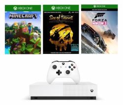 Microsoft Xbox One S + Minecraft + Sea of Thieves + Forza Horizon 3 1000 GB Wi-Fi Λευκός [Άσπρος] (XBOX ONE S ALL DIGITAL EDITION - .)