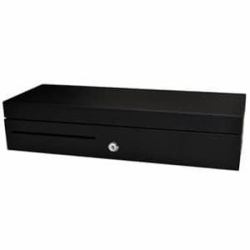 apg Solutions ECD460B-BLK συρτάρι μετρητών Χειροκίνητο συρτάρι μετρητών (460 MM FLIP LID DRAWER BLACK - PLASTIC INSERT W MLOCK LID CABL)