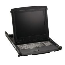 Black Box ServView V rack console 43.2 cm [17"] 1280 x 1024 pixels 1U (Blackbox 17IN 1U LCD TRAY [8] VGA;USB/PS2 PORTS [1Year warranty])