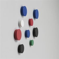 Nobo Magnetic Markers (Nobo 1901016 Magnetic 20mm Assorted Whiteboard Magnets Pack of 10)