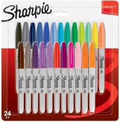 Sharpie 2065405 μαρκαδόρος 24 τεμάχια Λεπτή/Στρογγυλή μύτη Πολύχρωμο (Sharpie 2065405 Permanent Assorted colour Markers Fine Point Pack of 24)