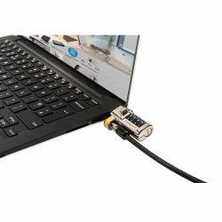 DELL 461-AAEU κλειδαριά καλωδίων Μαύρος [Μαύρο], Ανοξείδωτο ατσάλι 1,8 m (461-AAEU cable lock Black, - Chrome 1.8 m - Warranty: 12M)