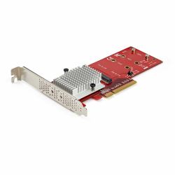 StarTech.com PEX8M2E2 κάρτα διεπαφής/προσαρμογέας Εσωτερικός M.2 (X8 DUAL M.2 PCIE SSD ADAPTER - FOR PCIE NVME / AHCI M.2 SSDS)