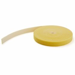 StarTech.com 50ft Hook and Loop Roll - Cut-to-Size Reusable Cable Ties - Bulk Industrial Wire Fastener Tape /Adjustable Fabric Wraps Yellow / Resuable Self Gripping Cable Management Straps (HOOK AN...