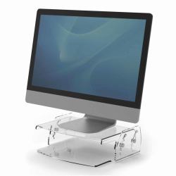 Fellowes 9731101 θήκη γραφείου Ακρυλικό Διαφανής (Fellowes 9731101 Clarity Adjustable Monitor Riser)