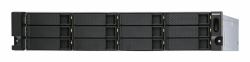 QNAP TL-R1200S-RP storage drive enclosure HDD/SSD enclosure Black, Grey 2.5/3.5" (12-bay 2U rackmount SATA JBOD expansion unit redundant PSU with a QXP-1600eS PCIe SATA host card and 3 SFF-8088 to ...