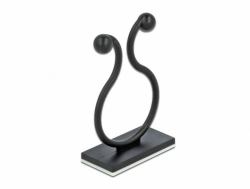 DeLOCK 60176 cable organizer Cable hook Floor Black 10 pc[s] (Delock kabelklemme)