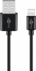 Goobay 63523 καλώδιο Lightning 1 m Μαύρος [Μαύρο] (goobay Lightning-kabel - Lightning / U)