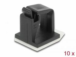 DeLOCK 60247 cable organizer Cable holder Floor Black 10 pc[s] (Delock kabelholder)