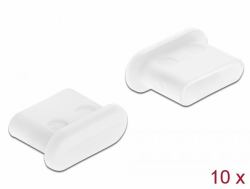 DeLOCK Dust Cover for USB Type-C female without grip 10 pieces white (Delock Dust Cover for USB Type-C Femal)
