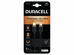 Duracell USB9012A lightning cable 1 m Black (Duracell 1M USB-C to Lightning Braided)
