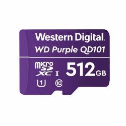 Western Digital WD Purple SC QD101 512 GB MicroSDXC Κατηγορία 10 (WD Purple SC QD101 memory - card 512 GB MicroSDXC Class - 10 WD Purple SC QD101, 512 GB, MicroSDXC, Class 10, Class 1 [U1]...
