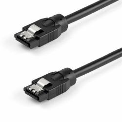 StarTech.com SATRD60CM SATA καλώδιο 0,6 m SATA 7-pin Μαύρος [Μαύρο] (0.6 M ROUND SATA CABLE - 6GBS - SATA CORD - LATCHING CONNECTORS)