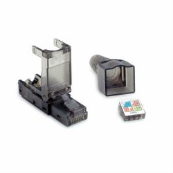VALUE 26.99.0372 ενωτικό καλωδίων RJ45 Μαύρος [Μαύρο], Διαφανής (Wire Connector Rj45 Black, - Transparent - Warranty: 12M)