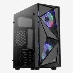 Aerocool Glider Tempered Glass Μαύρος [Μαύρο] 