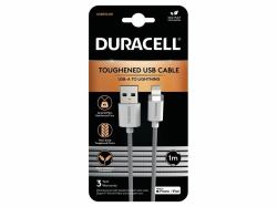 Duracell USB7012W καλώδιο Lightning Λευκός [Άσπρος] (Duracell 1M USB-A to Lightning Braided)
